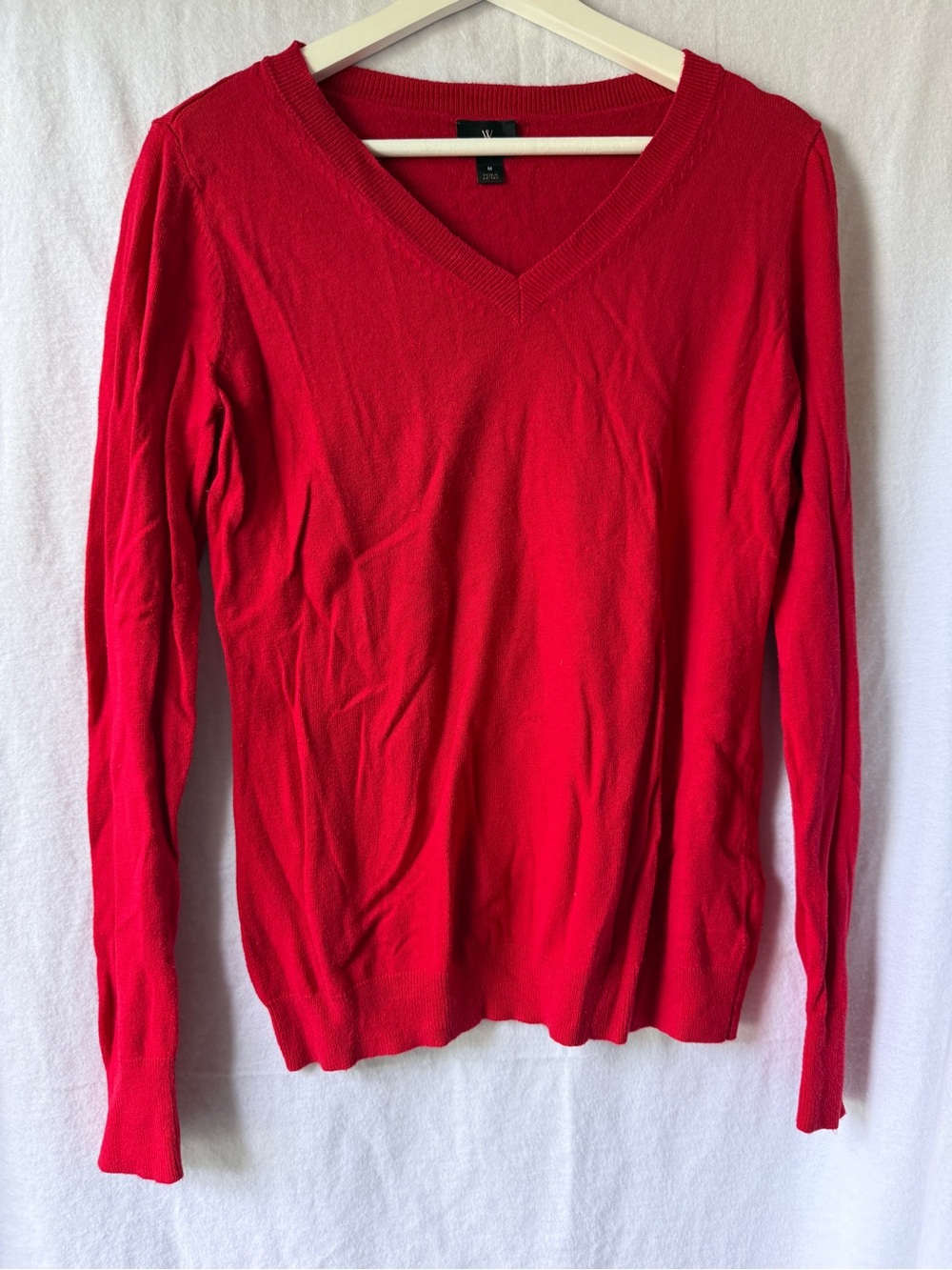 Worthington Women’s V-Neck Red Sweater